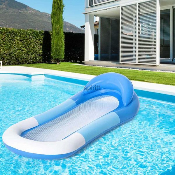 Autres piscines SpasHG Hamac d'eau gonflable chaise de lit flottant matelas d'air piscine plage coussin de couchage maille pour enfants adultes YQ240111