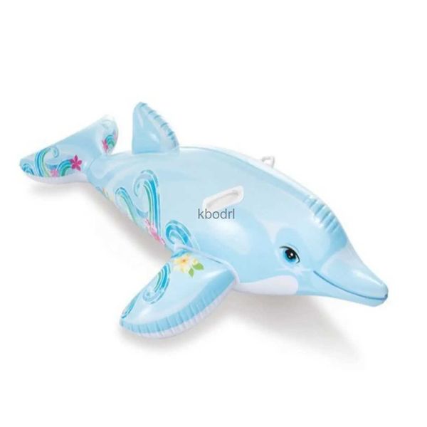 Otras piscinas SpasHG Little Dolphin Riding Float Toy PVC Inflable Flotador de agua Anillo de natación Nuevos niños y niñas Dolphin Riding YQ240129