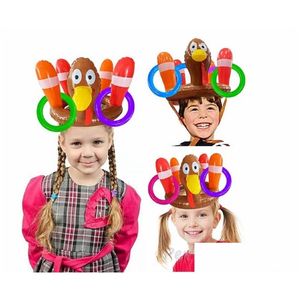 Andere zwembaden Spashg Vrolijk kerstfeest Opblaasbaar speelgoed Feest Tuin Zwembad Turkije Hoofddeksels Gooien Pvc Cirkel P137 Drop Delivery Dhehs