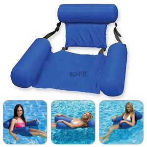 Andere zwembaden SpasHG PVC Zomer Opblaasbaar Opvouwbaar Drijvende Rij Zwembad Waterhangmat Luchtbedden Bed Strand Watersport Lounger Stoel YQ240111