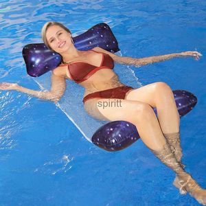 Andere zwembaden SpasHG Zomer Drijvend Opvouwbare Rij Waterhangmat Stoel Lounger Opblaasbaar Slaapbed voor Buitenzwembad Strand YQ240111