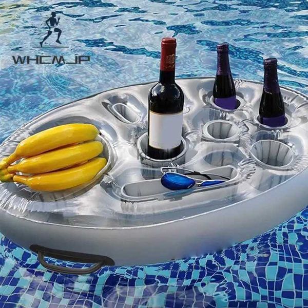 Otras piscinas Spashg Summer Party Bucket Cup Pool inflable Flotador Beat Beables Cooler Table Ban Bande