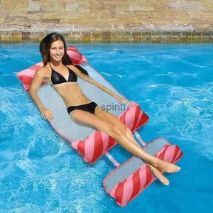 Autres piscines SpasHG Hamac de piscine Flotteurs d'eau gonflables pliables Accessoires de piscine Radeaux de piscine Chaise de lit flottant Hamacs de natation Lounge YQ240111