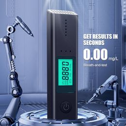 Otro probador de alcohol portátil Probador de aliento sin contacto con pantalla digital USB Recargable Alcoholímetro BAC Tester Tools 230706