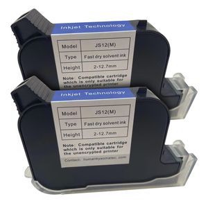 Andere printerbenodigdheden 2 stuks JS12 handheld-inktcartridge Sneldrogend Eco-solvent 600 DPI Printhoogte 12 - 7 mm Inkjet Kleurrijk 230712