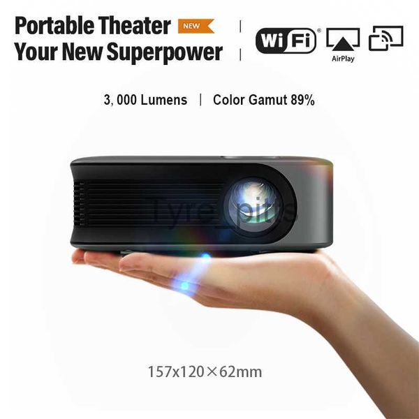 Otros accesorios para proyectores AUN MINI Projector A30C Smart TV WIFI Portable Home Theater Cinema Sync Android IOS Phone 4k Proyectores de video LED Beamer x0717