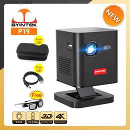Otros accesorios de proyectores Byintek P19 3D 4K Cinema Home Cinema 1080p Video Wifi Wifi inteligente DLP DLP Mini Pocket Pocket Projector Q240322