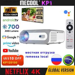 Andere projectoraccessoires MECOOL KP1 Intelligente Full HD-projector 1080P 700 ANSI Lumen Antenne Home Theatre-projector Android TV Home Display-apparaat Q240322