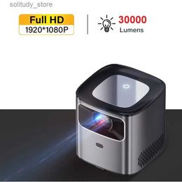 Autres accessoires de projecteur P3 Projecteur LED Active Android 9.0 Laser Native 3W Lumens 1280 * 720p 5G WiFi Mobile Beam Smart TV Video Cinema Q240322