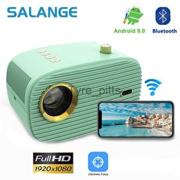 Andere Projector Accessoires Salange Mini Projector Draagbare P28 1280*720 Pixels Smartphone Casting Projetores Voor Video Game Android Thuisbioscoop PK P62 x0717