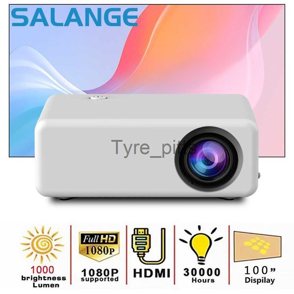 Autres accessoires de projecteur Salange PL1 Mini projecteur 1080P Haut-parleurs stéréo pris en charge 480 * 360 LED Video Beamer pour iOS Android TV Stick Roku Xbox PS4 HDMI x0717