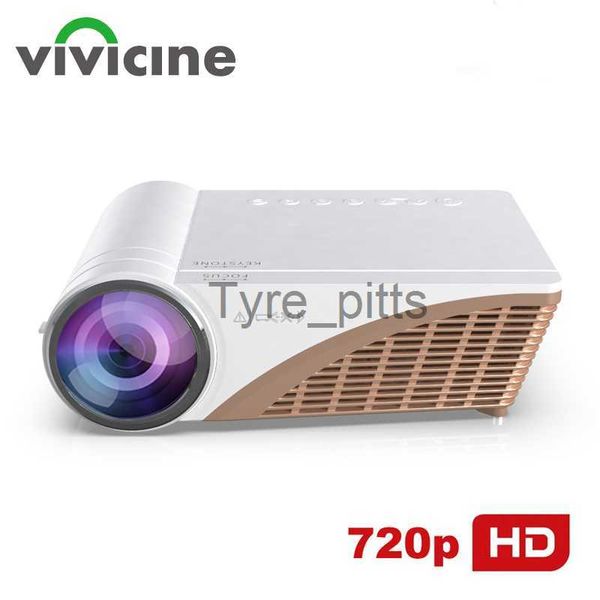 Autres accessoires de projecteur Vivicine T7/V600 720P HD Portable Home Cinéma Projecteur de jeu vidéo HDMI USB Sync Phone Movie Proyector Beamer x0717