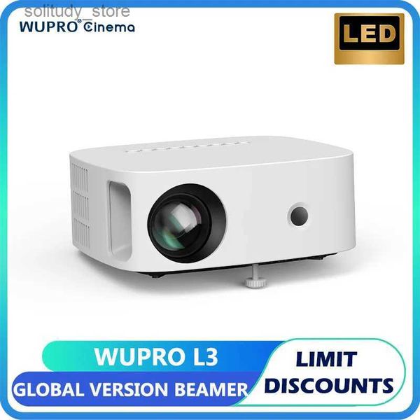 Otros accesorios para proyectores Proyector WUPRO L3 Portátil Potente Compacto Mejor experiencia de entretenimiento Beam Mini Pocket LED Edición global Cine en casa Q240322