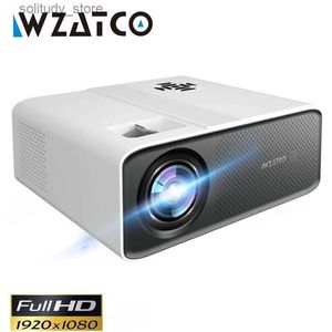 Autres accessoires de projecteur WZATCO C5 Projecteur LED Full HD 1920 * 1080P Lecteur multimédia Jeu Beam Home Cinéma Projecteur 3D Q240322