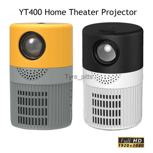 Otros accesorios para proyectores YT400 MINI Proyector Smart TV WIFI Portable Home Theater Cinema Sync Phone Beamer Proyectores LED para películas HD 1080P con control remoto x0717