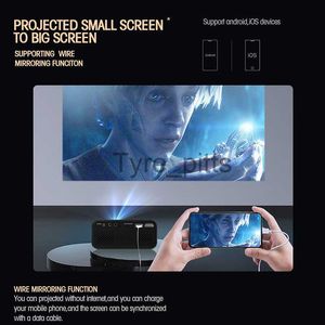 Andere projectoraccessoires YT500 MINI-projector Thuisbioscoop Draagbare bioscoop 3D LED-videoprojector Beamer Bekabelde synchronisatie Android IOS SmartPhone voor 1080P 4K TV x0717 x0