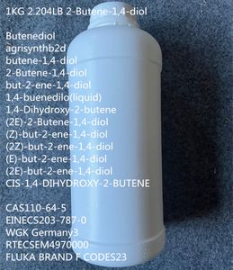 Overige grondstoffen 99 Zuiverheid 1,4-B glycol 1,4 BDO Directe handel 14B CAS 110-64-5 CAS110-63-4 2-Buteen-1,4-diol Buteendiol agrisynthb2d buteen-1,4-diol C4H8O2 EINECS 203-787-0