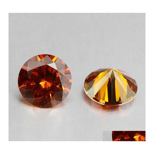 Autre réel 0,52 carat grenat rouge couleur Moisanite Loose Stones 8 Heart Arrow Lab Gemstone Pass pour les bijoux de bricolage