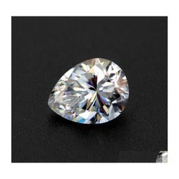 Autres vrais 0,53 carat D couleur Vvs1 poire Moissanite pierres en vrac pour bijoux à bricoler soi-même passer diamant Gra pierres précieuses en grosautre autre autre Dhxnl