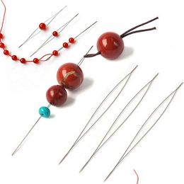 Autre vente, fournitures d'aiguilles de perles ouvertes pour la fabrication de perles, épingles faites à la main, outils de bijoux, collier, équipement de livraison directe Dh1El