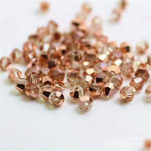 Other Sale Red Copper Color 100Pcs 4Mm Be Austria Crystal Beads Charm Glass Bead Loose Spacer For Diy Jewelry Making Drop De Dhgarden Dhjz2