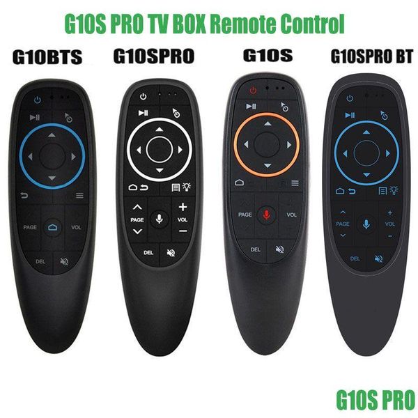 Otros accesorios satelitales 1pc G10S Pro Control de voz Air Mouse Remote 2.4G Giroscopio inalámbrico Ir Aprendizaje para H96 Max X88 X96 Andr Dhjum