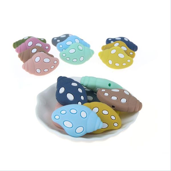 Autre escargot de mer SILE TEETHER DE DISTION Perles BPA Baby Baby Toy Toy Nursing Produit Diy Infant Chewelry Accessoires Drop Deliv Dhgarden DHCWV