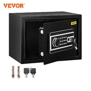 Other Security Accessories VEVOR Fingerprint Locks Safe Deposit Box 081721 Cubic Feet Digital Electronic Secret Hidden Piggy Bank for Store Money Guns 230830