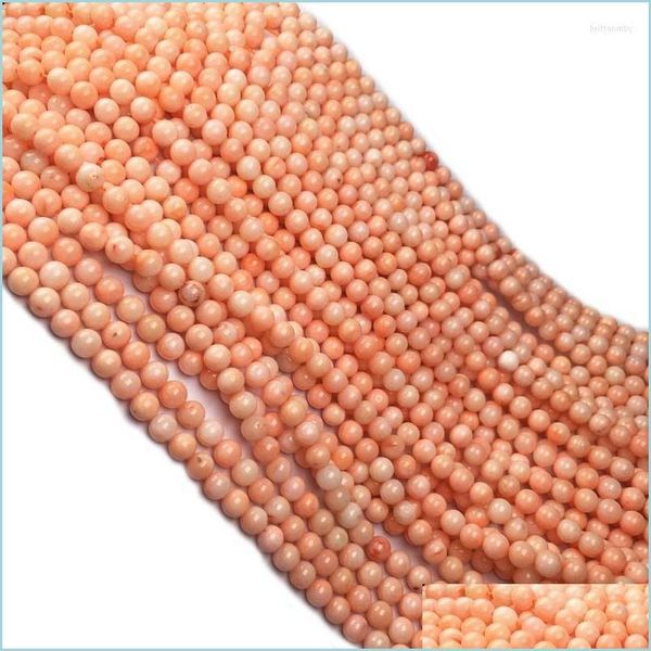 Otro Ver foto Cuentas de coral esféricas Piedra para la fabricación de joyas Diy Collar Pulsera Tamaño M 4Mm 5Mmsee Brit22 Drop Delivery 2022 Dhcfp