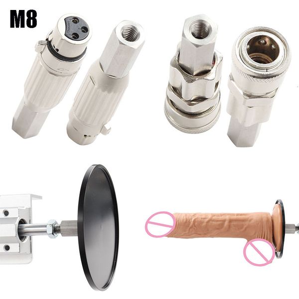 Otros productos sexuales FREDORCH M20 Accesorios para máquinas Consoladores Ventosa 3XLR Audio Vac-u-lock Conector de resorte flexible M8 Tornillo americano 221121