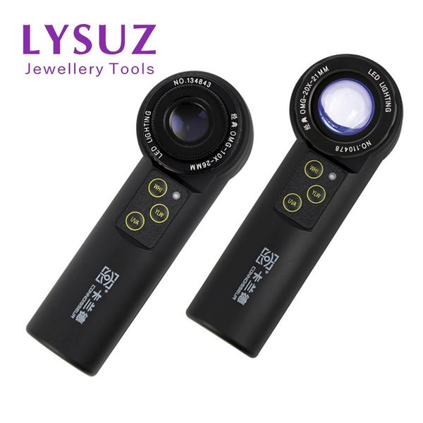 Otra lupa de mano LED sin sombras Lupa acromática Diamante antiguo Joyería de piedras preciosas Reloj Instrumentos de identificación Herramientas