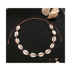 Andere shell choker ketting boho hawaii handmad strand voor meisjes dames1 711 Q2 drop levering sieraden kettingen hangers dhugp