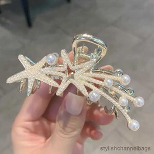 Autres pinces à cheveux brillantes pour femmes pinces à cheveux mignonnes fille barrette de crabe perle pince à cheveux épingle à cheveux ornement cheveux