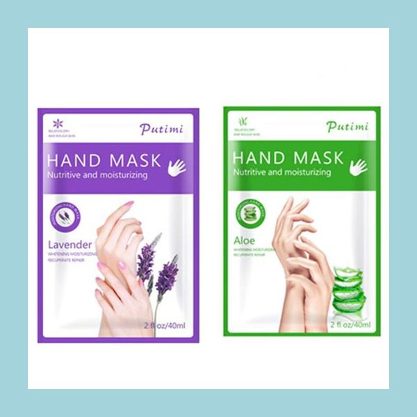 Otras herramientas para el cuidado de la piel Extracto de lavanda de aloe Mascarilla hidratante para manos Guantes de spa súper suavizantes Exfoliante para la piel 6 pares Entrega de gotas Dhpkr