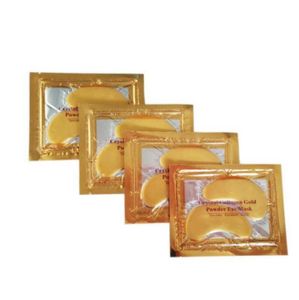 Autres outils de soins de la peau Masques pour les yeux en cristal de collagène Anti-poches hydratant Anti-âge poudre d'or 422