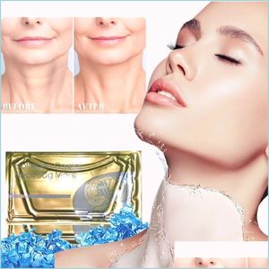 Autres outils de soins de la peau Collagène Cristal Cou Masque Femmes Blanchissant Masques Anti-âge Beauté Santé Protéine De Lactosérum Hydratant Personnel Sk Dhm24