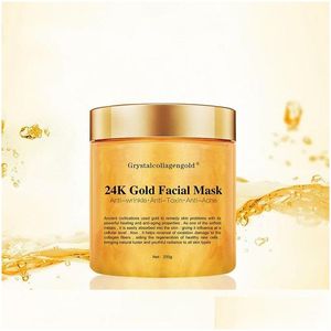 Otras herramientas para el cuidado de la piel Crystal Collagen 24K Gold Face Mask Remove Blackhead Mascarillas faciales High Moisture Drop Delivery Health Beauty Dev Dhvaz