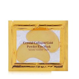 Autres outils de soins de la peau Masque pour les yeux en poudre d'or au collagène cristal Peelings hydratants et lissants en profondeur Drop Delivery Health Beauty Devices Dhtmx