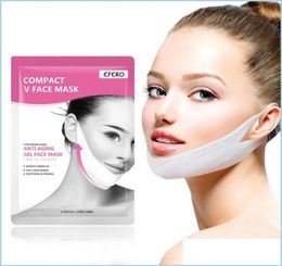 Autres outils de soins de la peau Efero Femmes Soulevez vers le haut V Face Chin Masque soulevant la joue lisse Crème Nou PEELOFF Masques Bandage Drop Deli Dhigi8044954