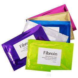 Andere huidverzorgingsgereedschap Fibroin Silk Tra Firming Masker Water Hydraterende hydraterende olieregeling Collageen Face Biological Cosmetic FAC DHI84