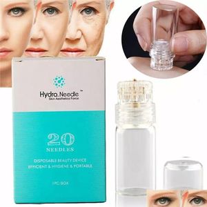 Autres outils de soins de la peau Hydra Needle 20 Micro Stamp Therapy Mezoroller Anti Age Uper Derma Reborn Traitement des yeux Régénération cellulaire Pore Dhwhf