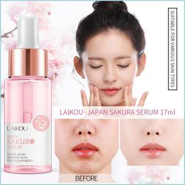 Otras herramientas para el cuidado de la piel Laikou Serum Japan Sakura Essence Whitening Face Skin Care 17Ml Drop Delivery 2022 Health Beauty Tools Devices Dhtrx