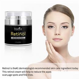 Autres outils de soins de la peau Mabox 50ml Retinol 2.5 Cr￨me pour visage hydratant Vitamine E Collag￨ne Smooth Drop Livilar