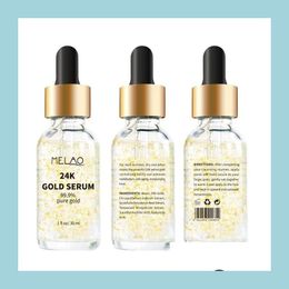 Andere huidverzorgingsgereedschap Melao 24k gouden gezichtscr￨me 30 ml Moisturerende dagcr￨mes Moisturizers Essentie Serum Skinverzorging 6pcs Drop levering Dh5va