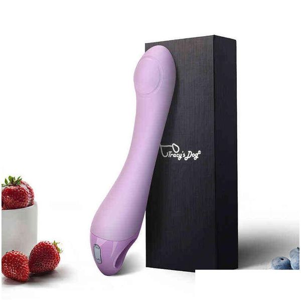 Otras herramientas para el cuidado de la piel Vibradores Nxy Tracys Dog Pecker en forma de dedo doblable G Spot Vibrador Psator con motores duales 5 Psating 10 Woma Dh6Vj