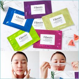 Autres outils de soins de la peau Thaïlande Fibroin Tra Masque raffermissant Masque de soie Soins de la peau Masques faciaux hydratants en profondeur Drop Delivery 2022 Dhqzd