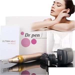 Andere huidverzorgingsgereedschap Tima M5 Derma Pen Wireless/Wired Electric Microneedle Roller Dr.pen met 5 snelheid van digitale besturingsdruppel deliv Dhhuy