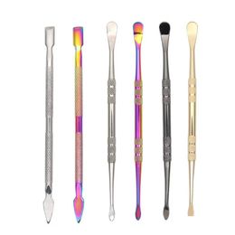 Autres accessoires fumeurs 6 styles verre Dabber outils couleur Dab Cap pour huile de cire tabac Quartz Banger ongles eau Bongs Drop livrer Dh9Zp