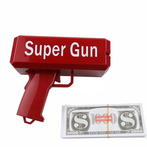 Autres accessoires pour fumeurs Make It Rain Money Gun Toy Pistol Party Fashion Red Name Cash Cannon Outdoor Family Funny Children Gifts G Smth3