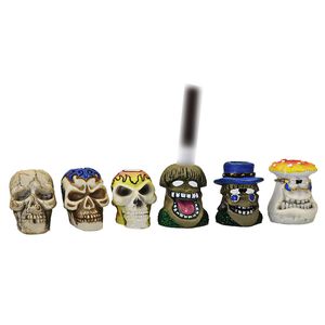 Autres accessoires de fumeur Personnalité Creative Ghost Résine Skull Snuffers de cigarettes instantanées Extincteurs pour cendriers lavable WH0289